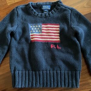 Ralph Lauren American flag sweater 2T